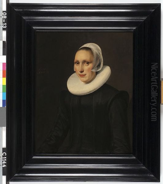 Kniertje Keijsers (1599-1641) Oil Painting by Nicolaes Eliaszoon Pickenoy