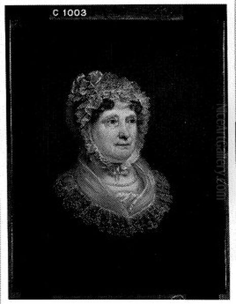 Portrait of a Woman, probably Evertje Romein (1760-1830), wife of Evert Duverge Oil Painting by Jan Willem Pieneman
