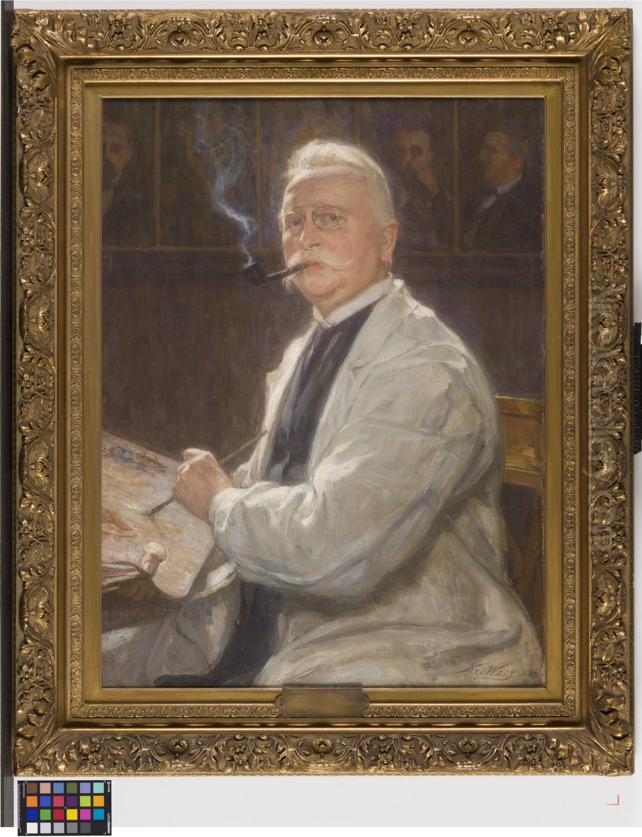 Self portrait Oil Painting by Nicolaas Van Der Waay