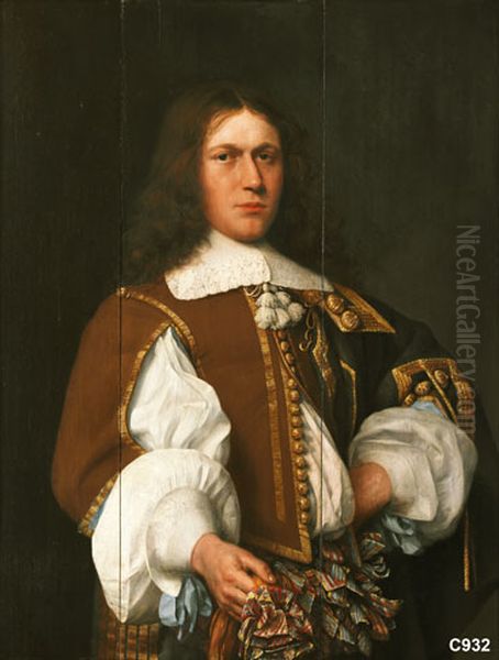 Portret van een man van de familie Veen (geb. 1635/36) Oil Painting by Jan Albertsz Rotius