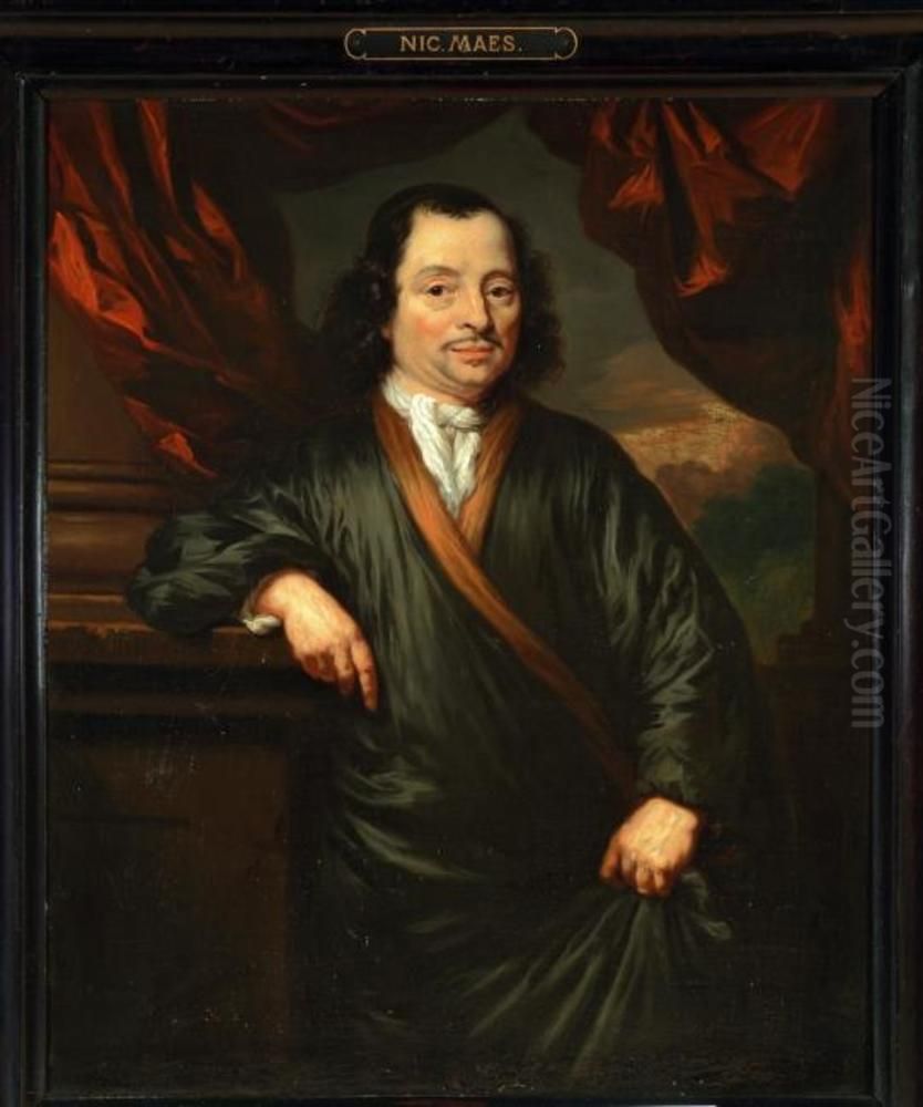 Portrait of Abraham de Sadelaer Oil Painting by Nicolaes Maes