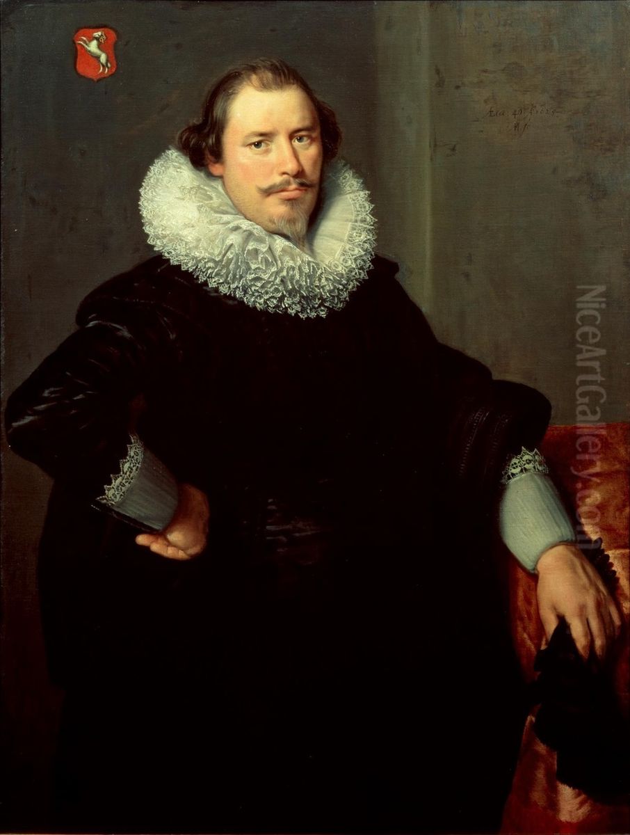 Portrait of Philips Ram Oil Painting by Paulus Moreelse
