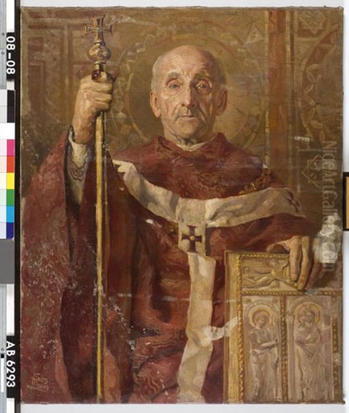 Augustinus Oil Painting by Huib Luns