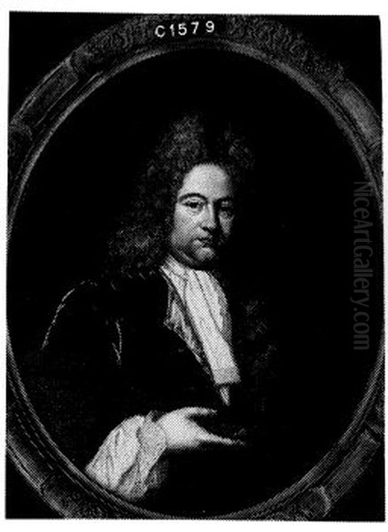 Johannes Radaeus (1671-1718) Oil Painting by Johannes van Haensbergen