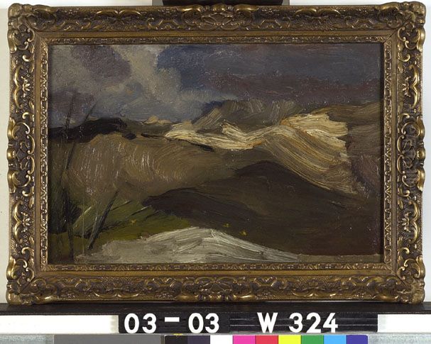 Heuvellandschap in storm Oil Painting by George Hendrik Breitner