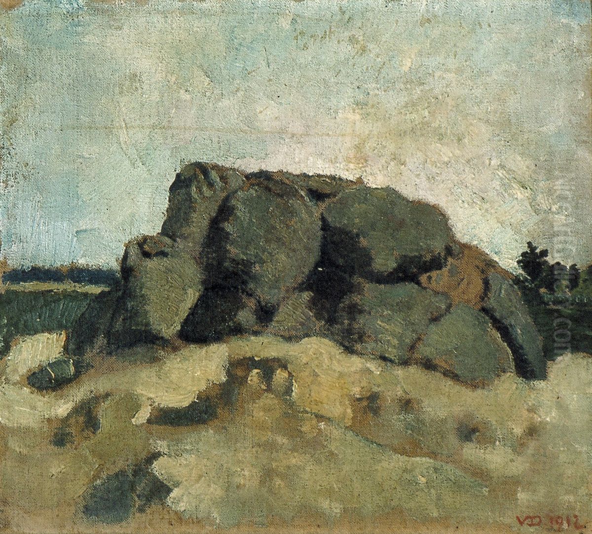 Zakken Oil Painting by Theo van Doesburg