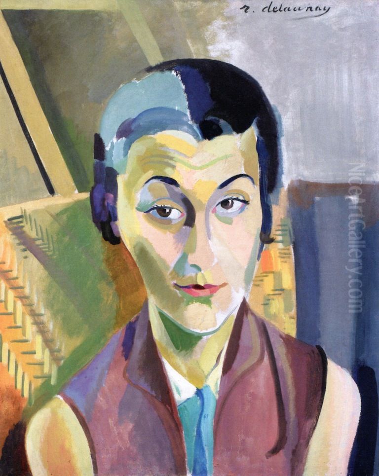 Portrait of Maria Lani Oil Painting by Robert Delaunay