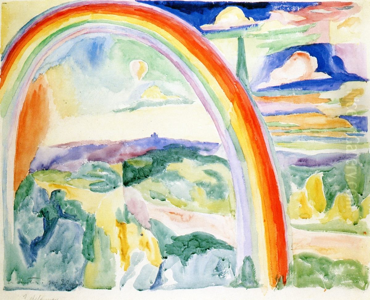 Rainbow Oil Painting by Robert Delaunay