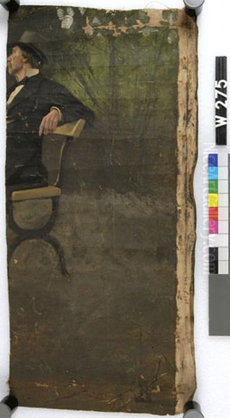 Portret grootvader Witsen op stoel Oil Painting by Willem Witsen