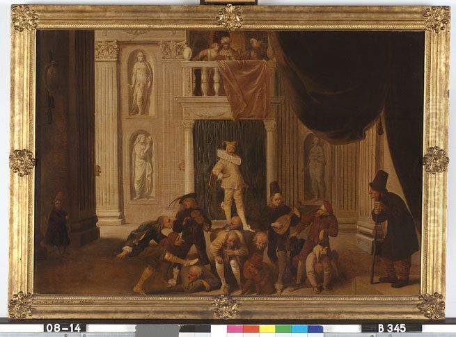 Triomf der zotheid Oil Painting by Pieter Quast