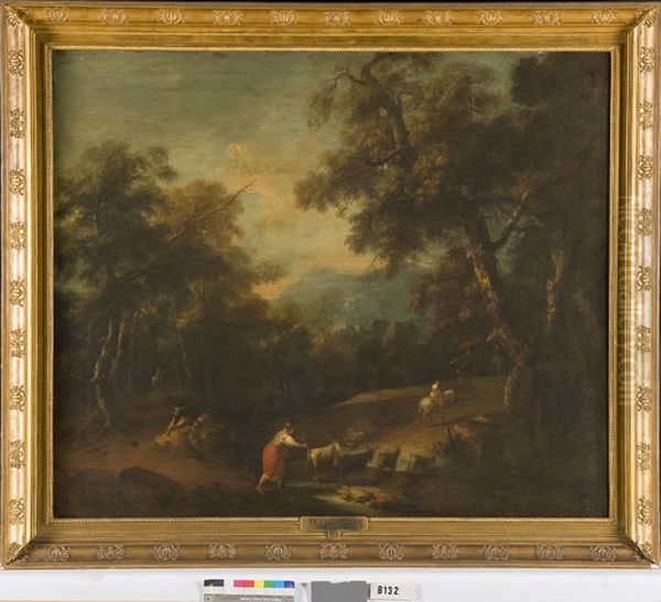 Boslandschap Oil Painting by Francesco Zuccarelli