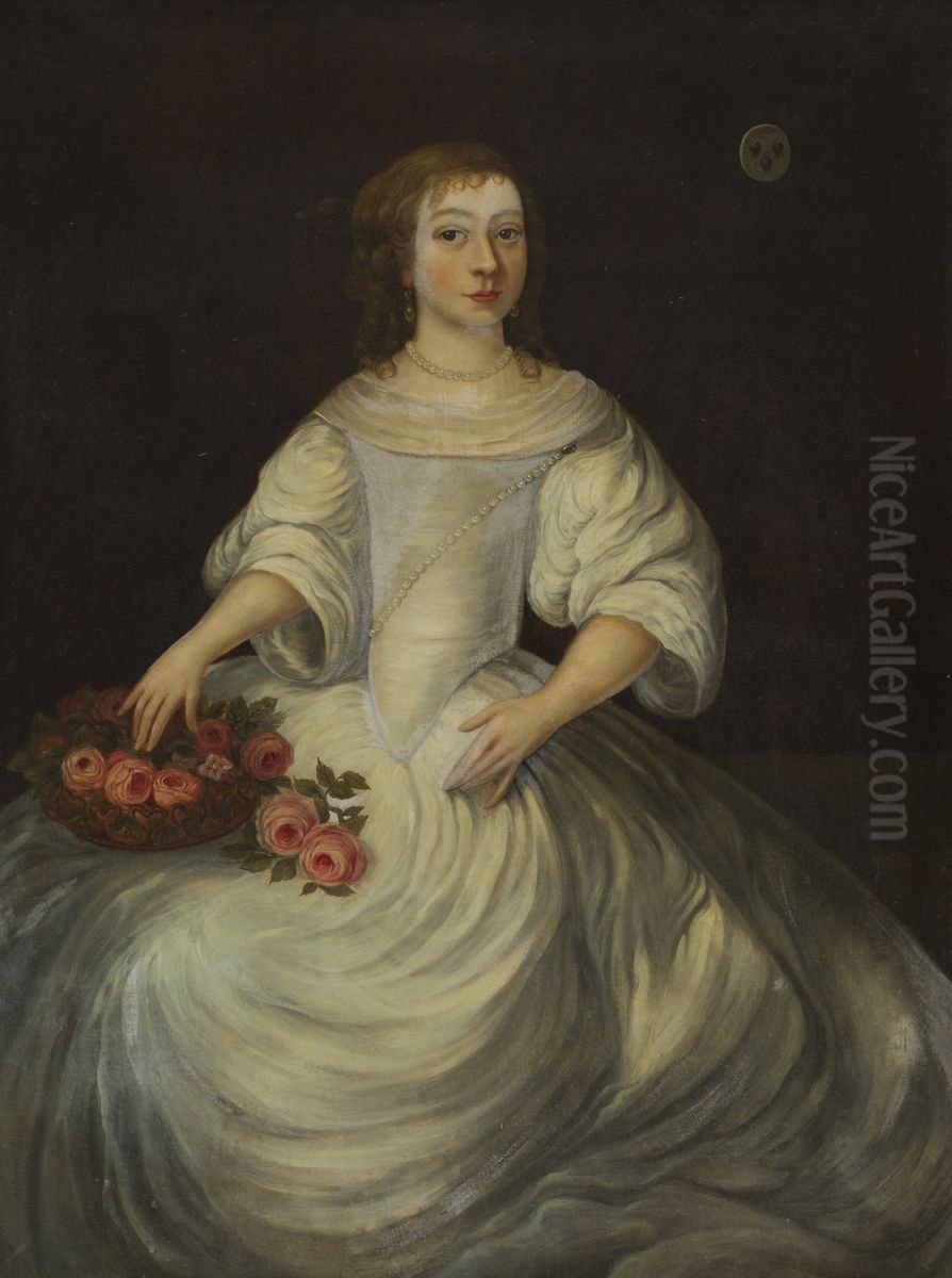 Cecilia Graswinckel (1654-1694) Oil Painting by Jan de Baen