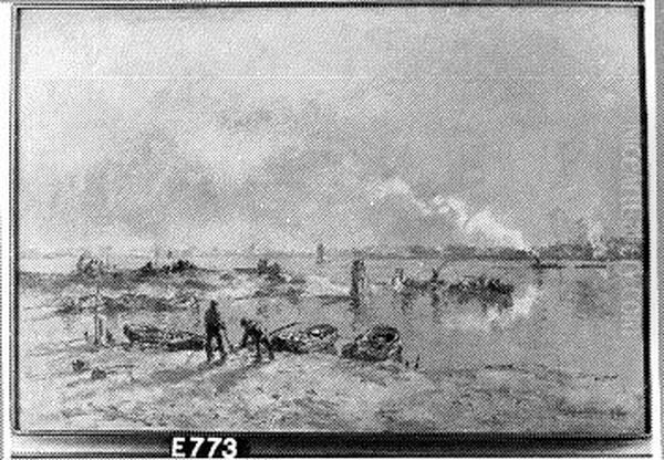 Riviergezicht Oil Painting by Jan Hendrik van Mastenbroek