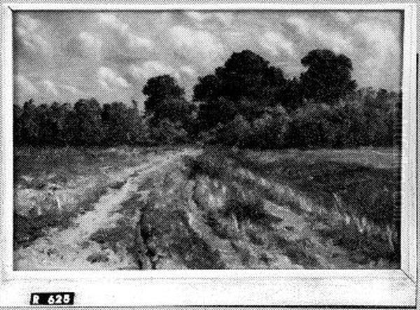 Zandweg Oil Painting by Johannes-Hubertus-Leonardus de Haas