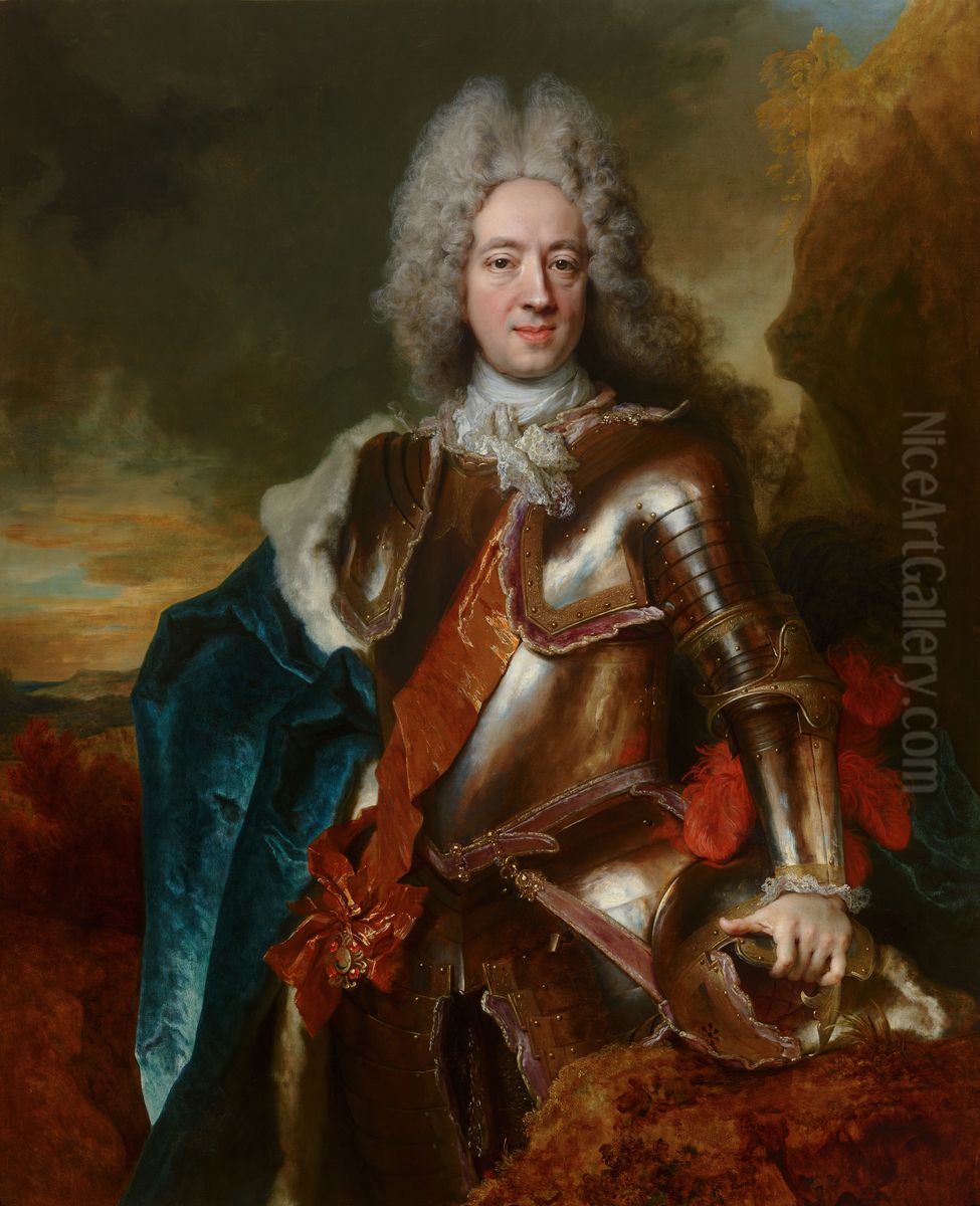 Portrait of Willem Hyacinth (1666-1743) Oil Painting by Nicolas de Largilliere
