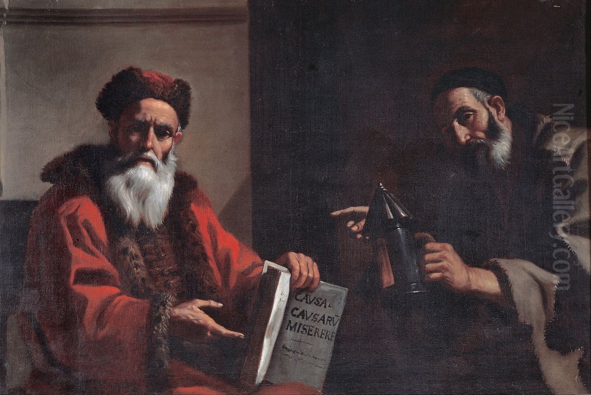 Diogenes and Plato Oil Painting by Mattia Preti