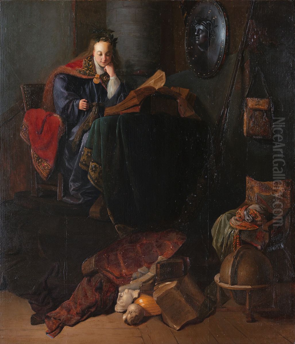 Minerva Oil Painting by Rembrandt