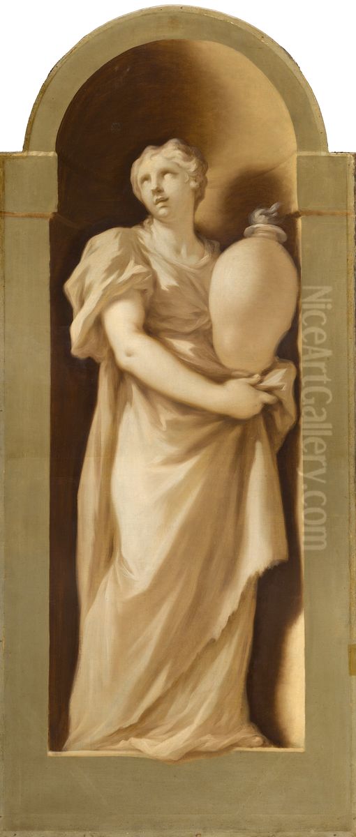 The Four Elements: Fire Oil Painting by Giovanni Antonio Pellegrini