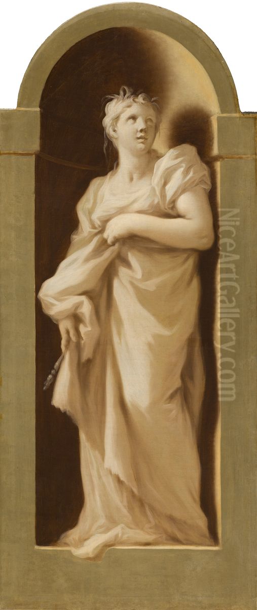 De vier elementen: Water Oil Painting by Giovanni Antonio Pellegrini