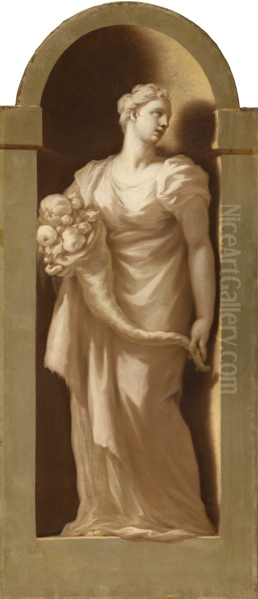 De vier elementen: Aarde Oil Painting by Giovanni Antonio Pellegrini