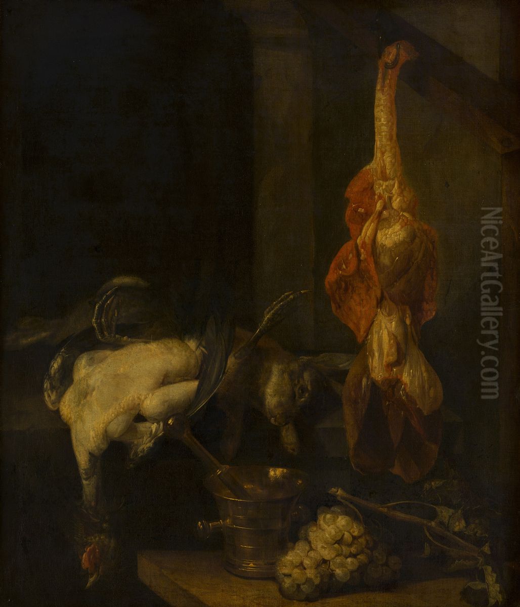 Still Life with Game and Fowl Oil Painting by Abraham Van Beijeren