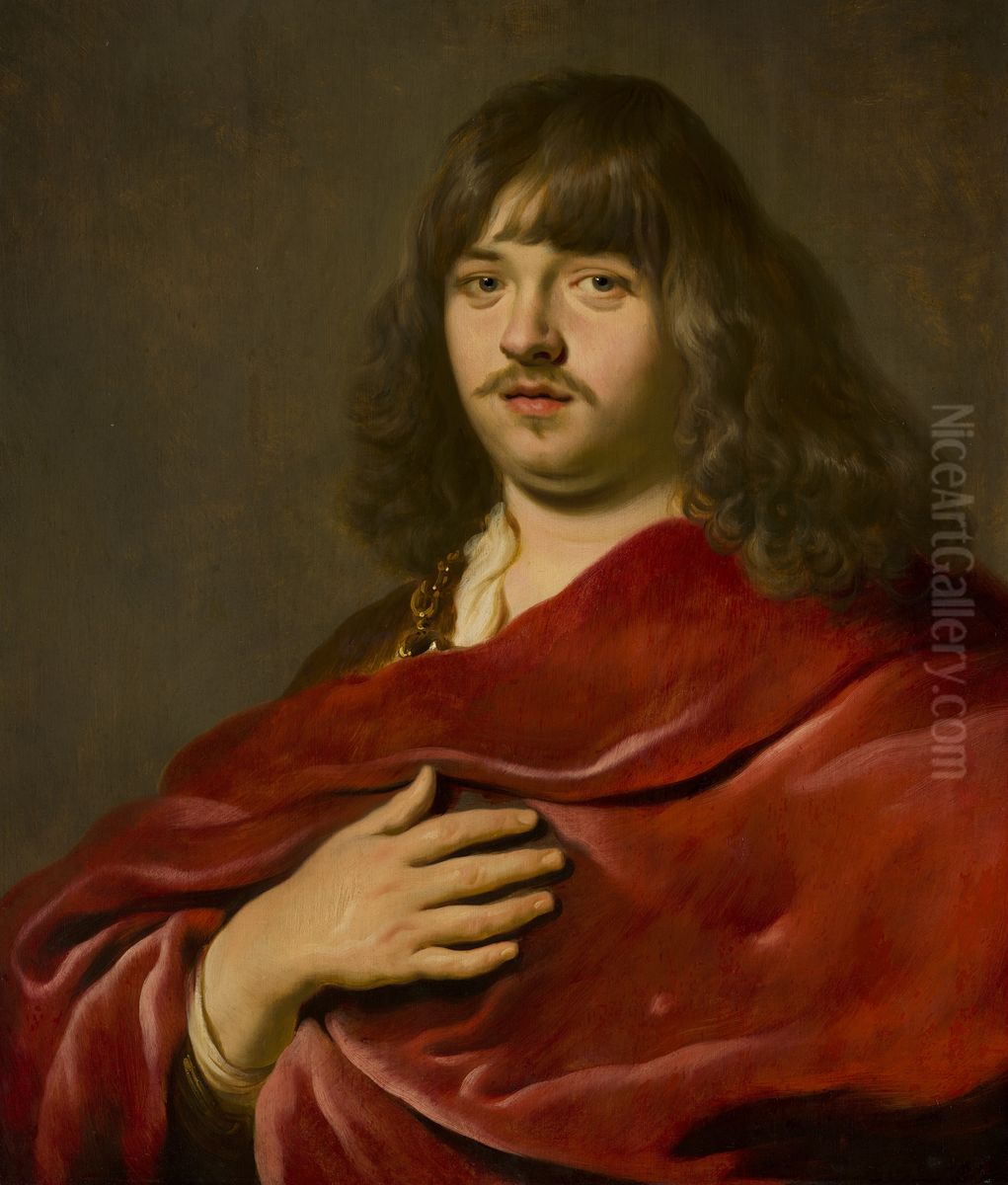 Portrait of a Man Oil Painting by Jacob Adriaensz Backer