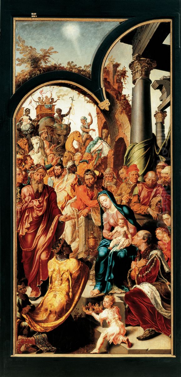 The Adoration of the Magi Oil Painting by Maarten Van Heemskerck