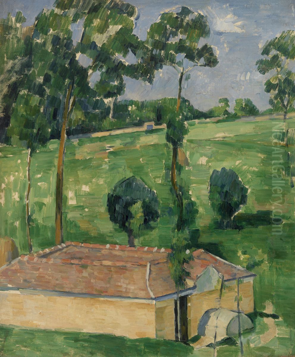 The Spring House (La Conduite d'eau) Oil Painting by Paul Cezanne