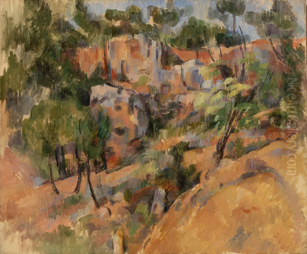 Bibemus Oil Painting by Paul Cezanne