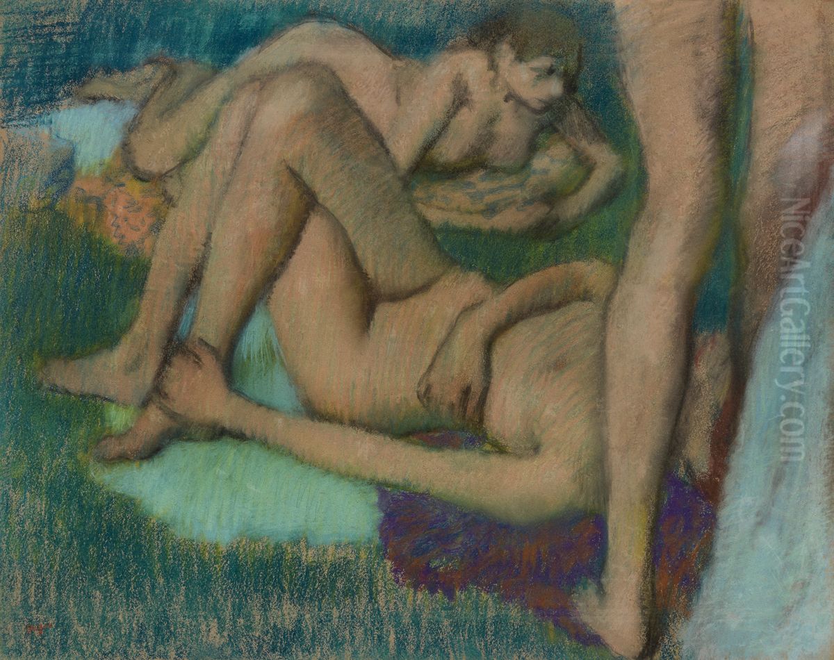 Bathers Oil Painting by Edgar Degas