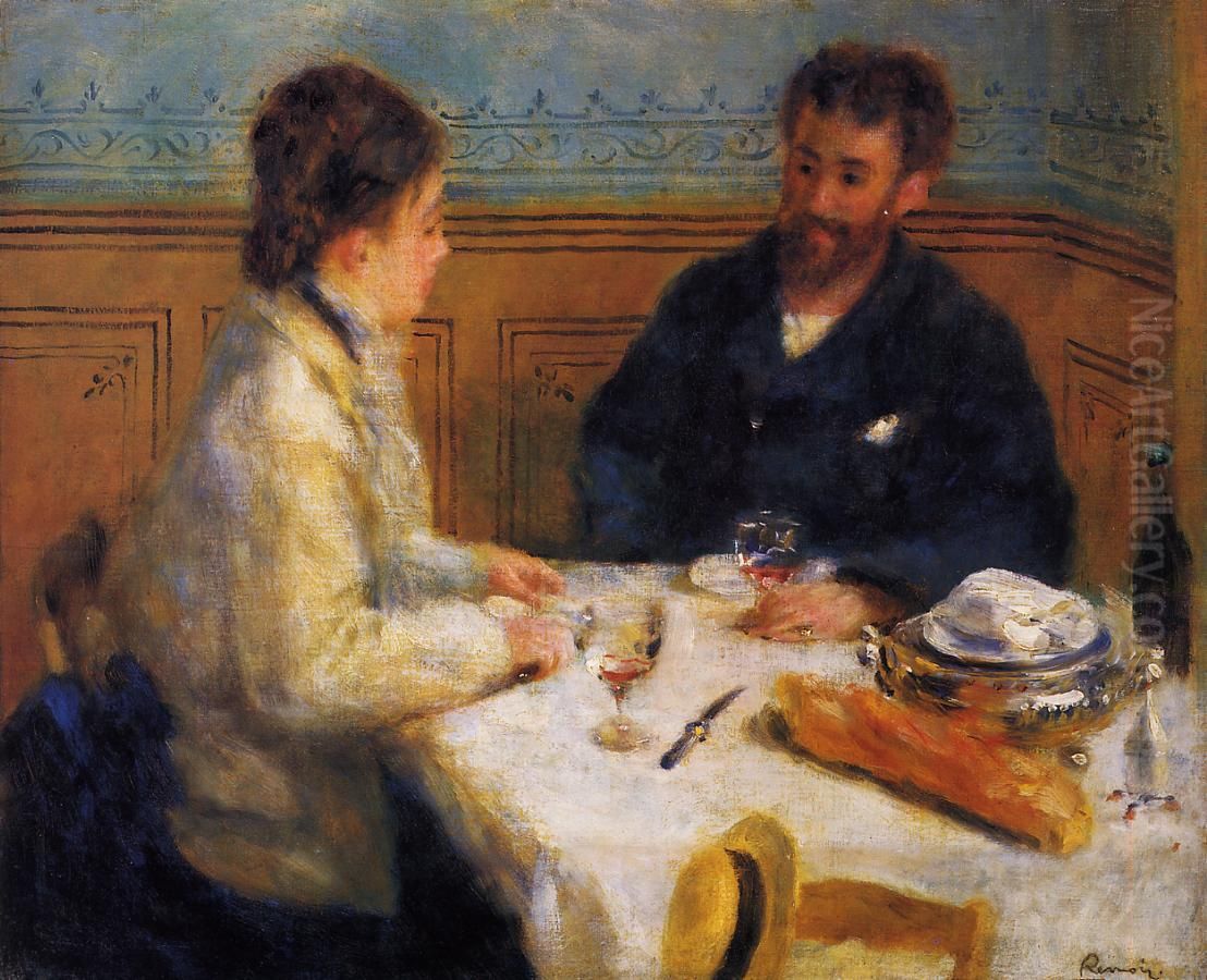 The Lunch Oil Painting by Pierre Auguste Renoir