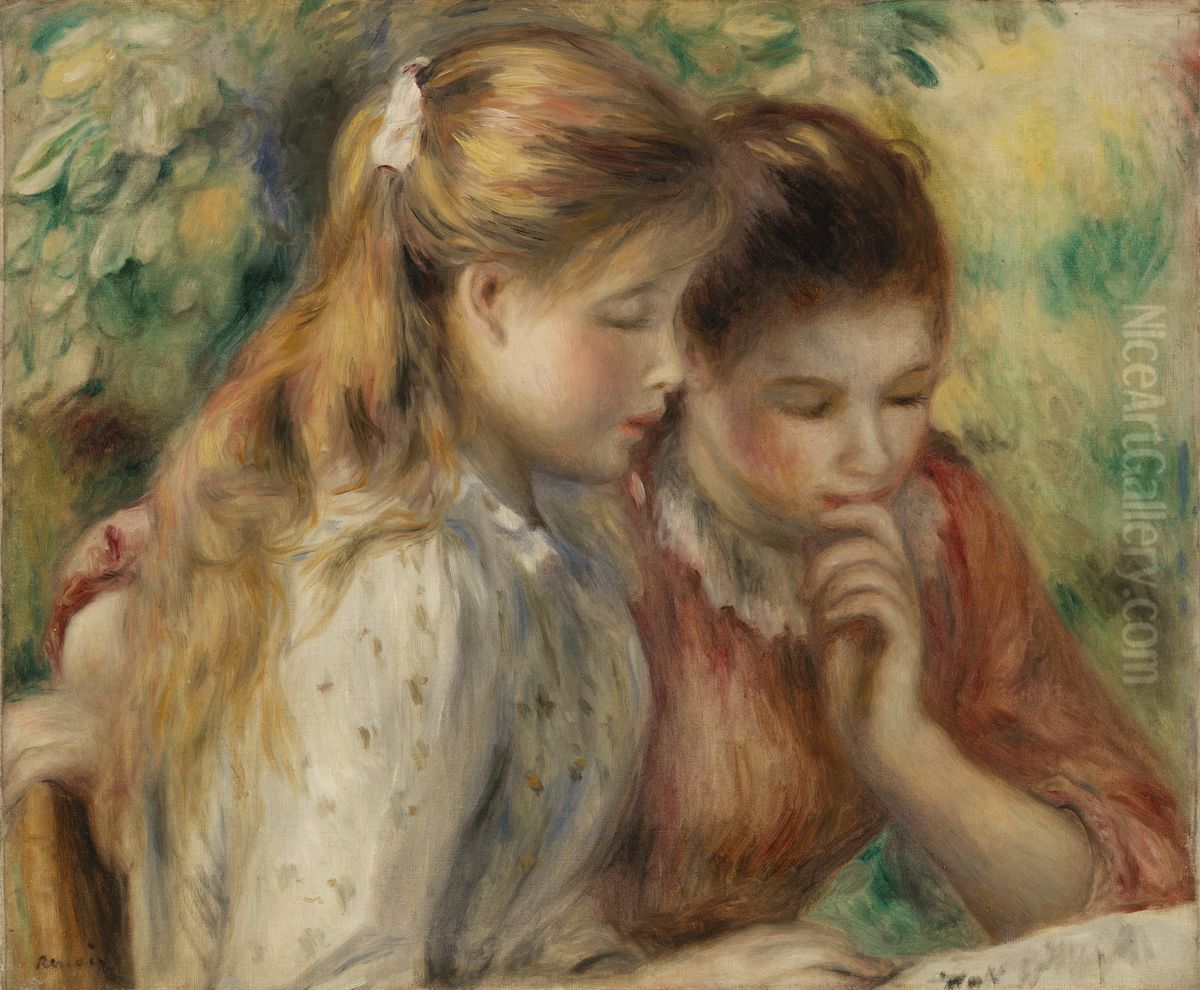 Reading (La Lecture) Oil Painting by Pierre Auguste Renoir
