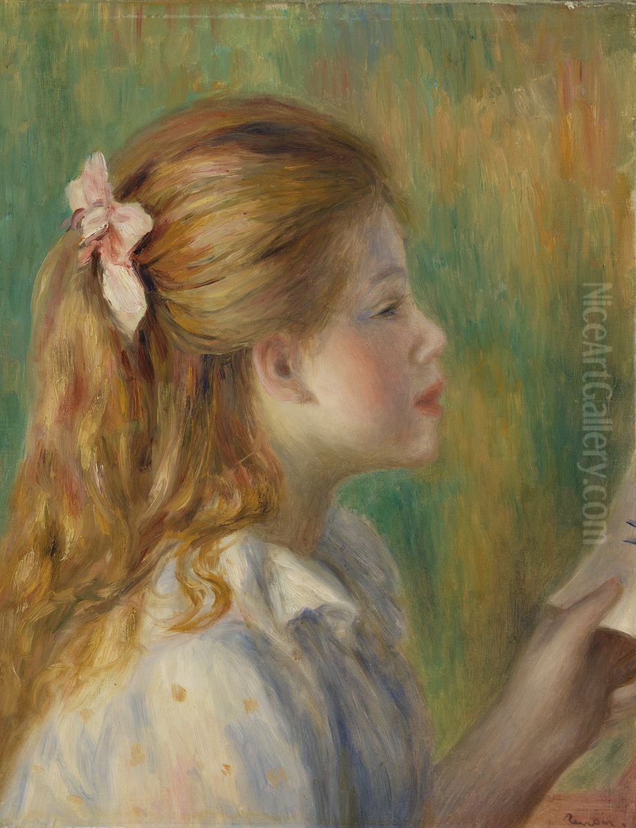 Reading (La Lecture) Oil Painting by Pierre Auguste Renoir