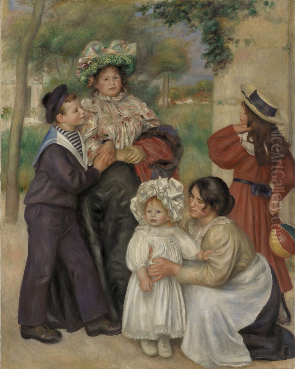 The Artist's Family (La Famille de l'artiste) Oil Painting by Pierre Auguste Renoir