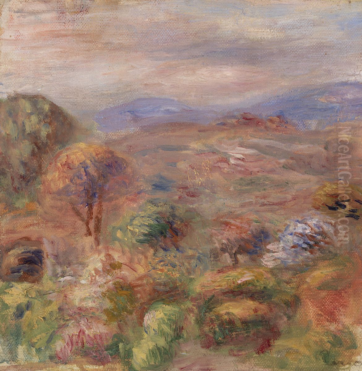 Landscape (Paysage) Oil Painting by Pierre Auguste Renoir