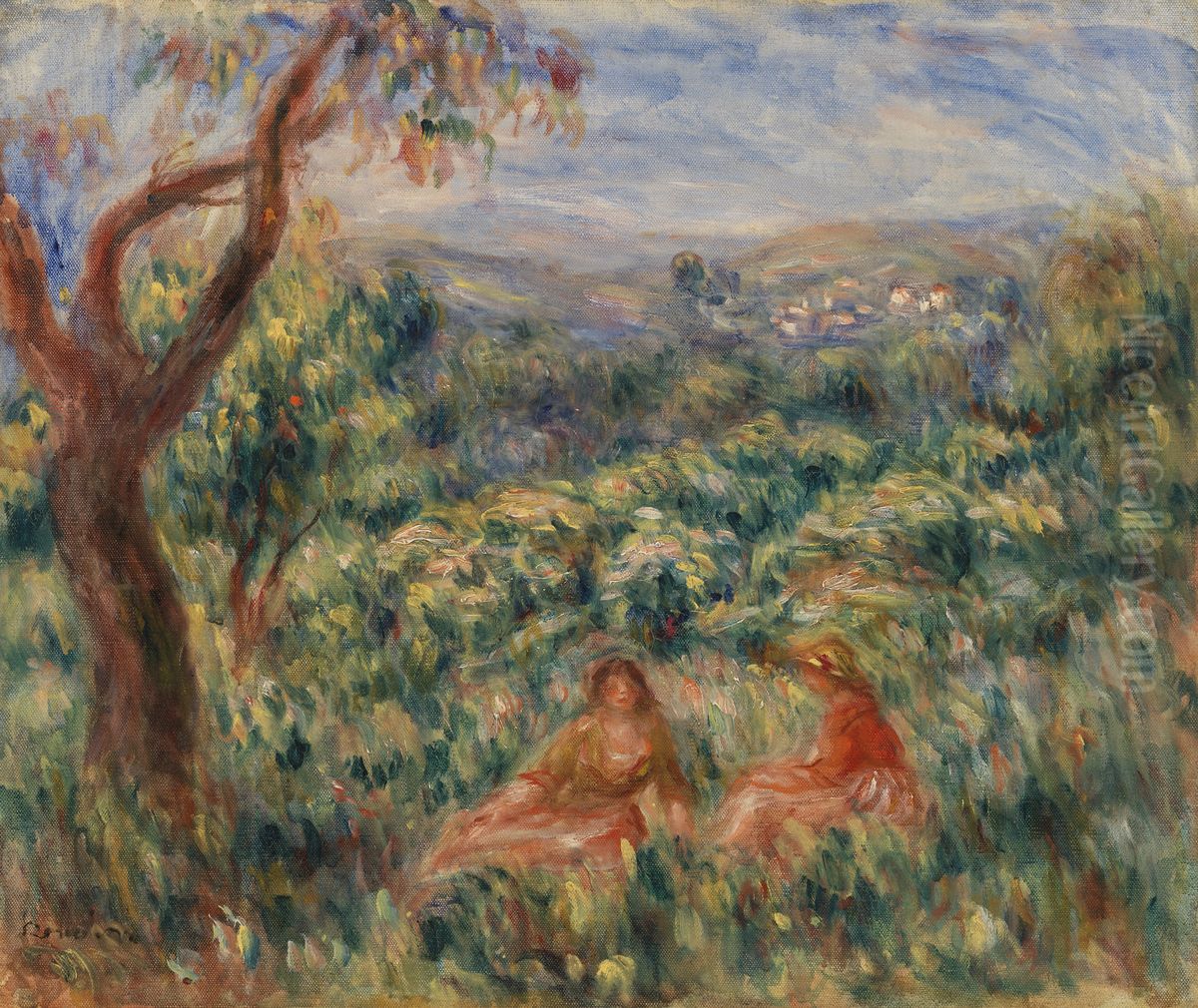Landscape (Paysage) Oil Painting by Pierre Auguste Renoir