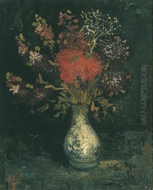 Vase with Flowers Oil Painting by Vincent Van Gogh