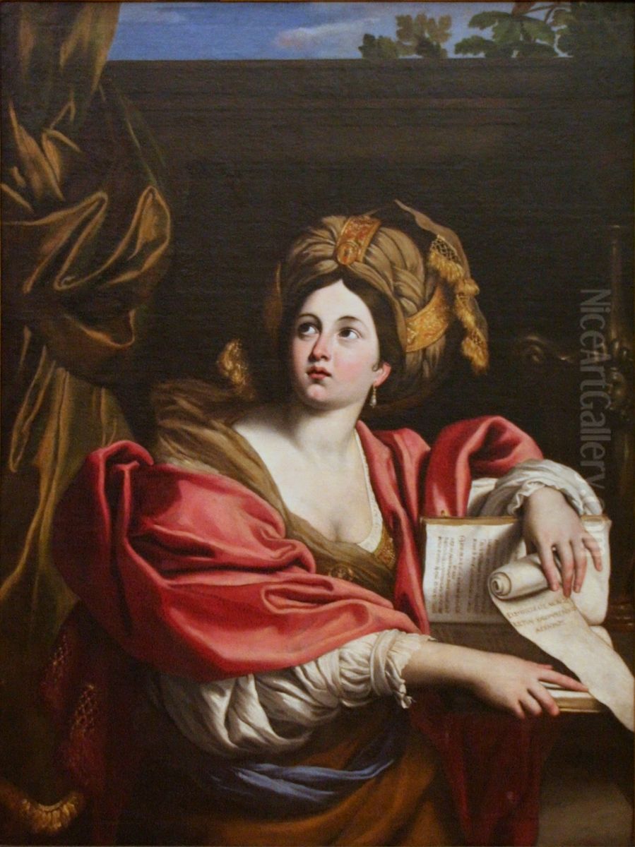 Cumaean Sibyl Oil Painting by Domenico Zampieri (Domenichino)