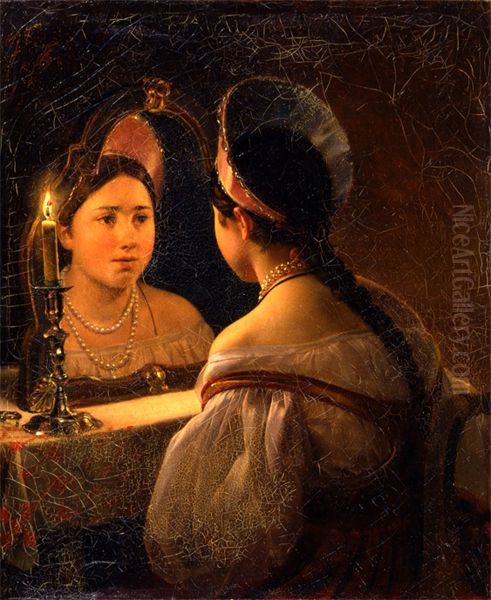 Fortune-teller Svetlana Oil Painting by Karl Bryullov