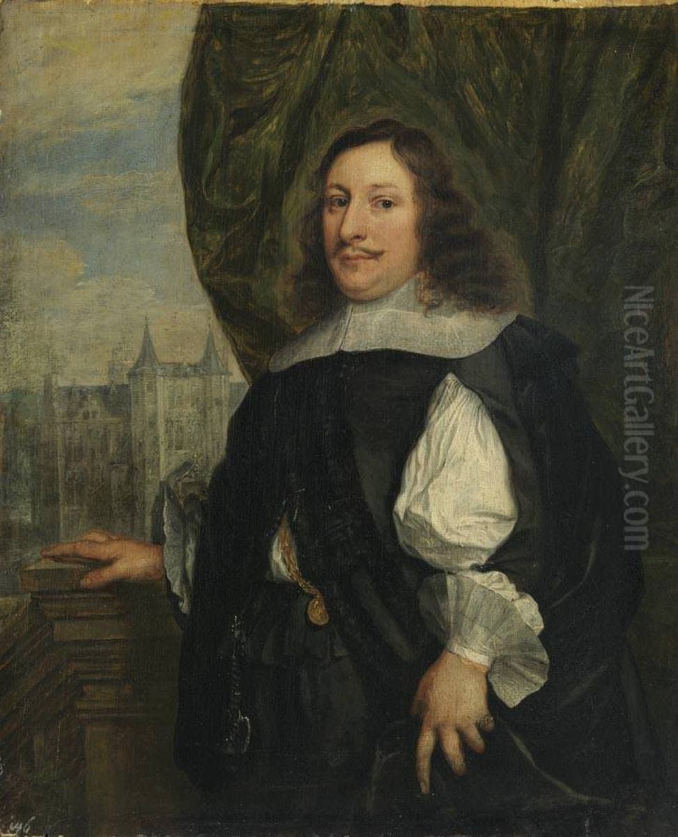 Portrait of David Teniers II Oil Painting by Pieter Thijs
