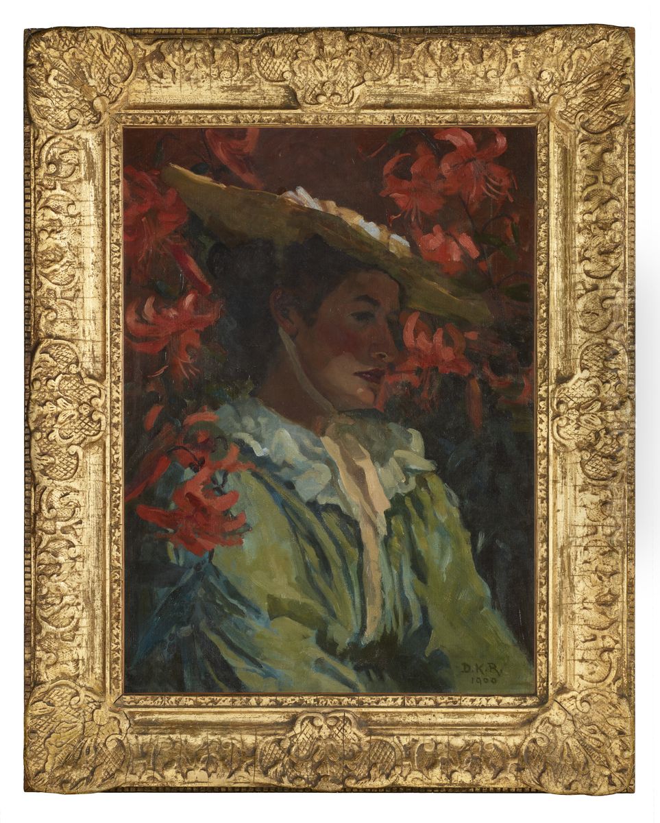 Lady of the Lillies Oil Painting by Dorothy Kate Richmond