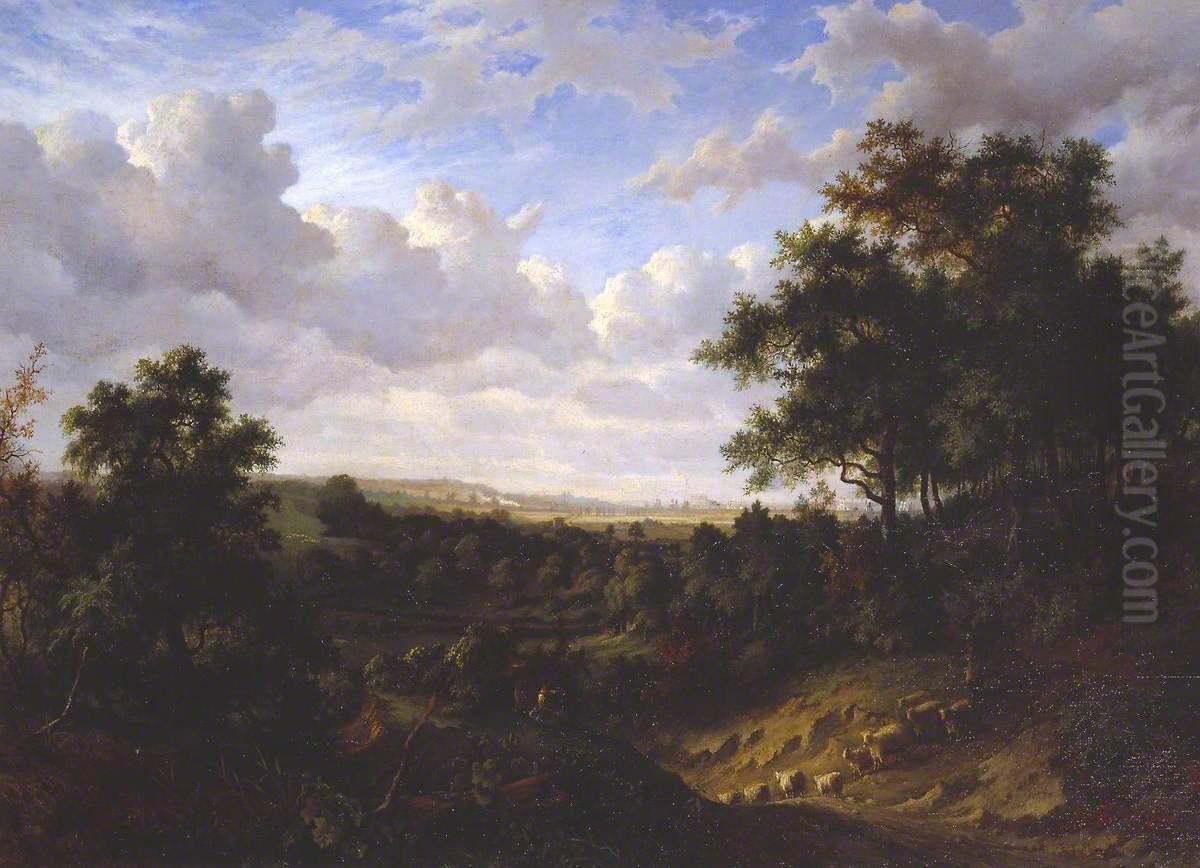 Greenwich in the Distance Oil Painting by Patrick Nasmyth