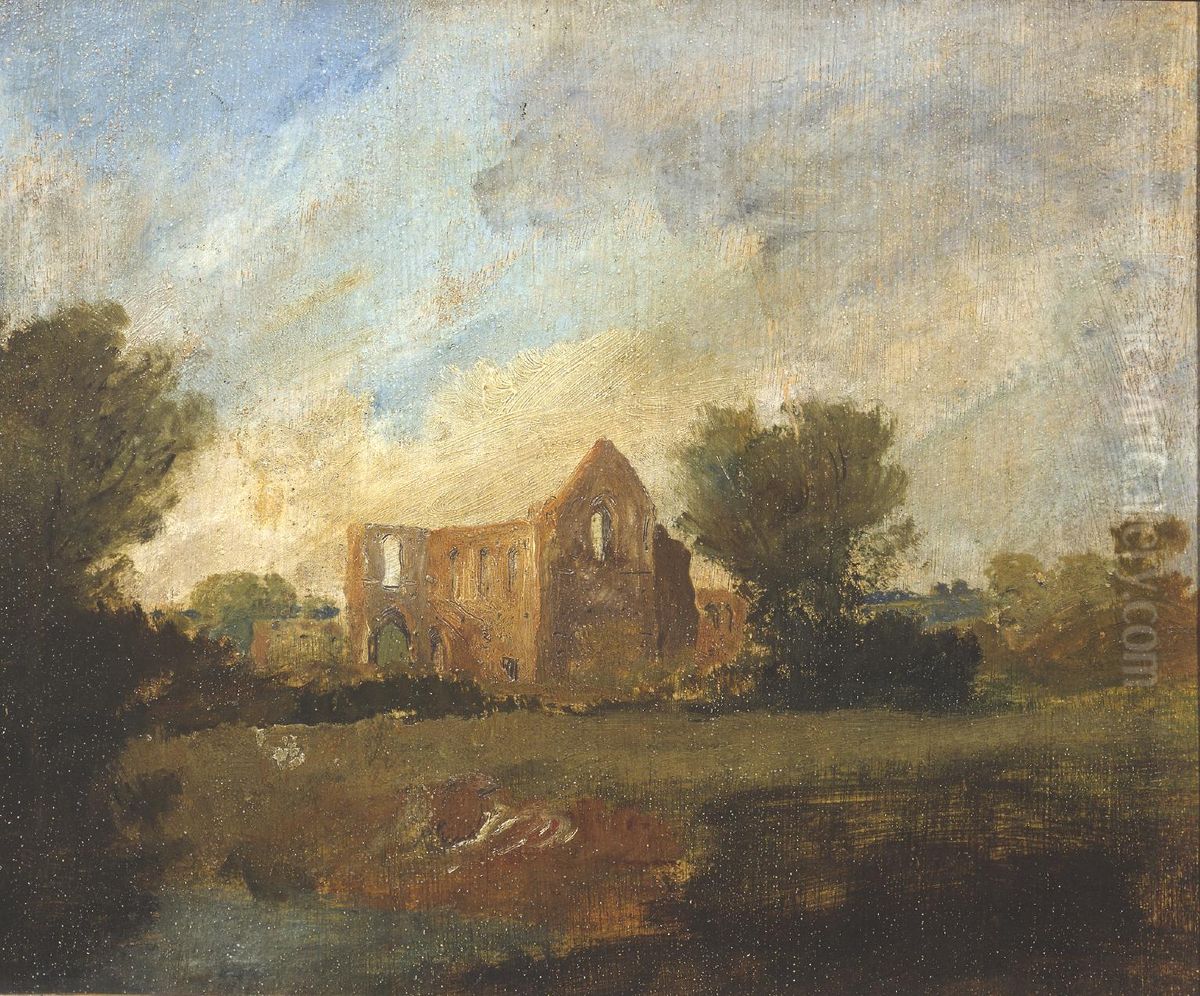 Newark Abbey Oil Painting by J. M. W. Turner