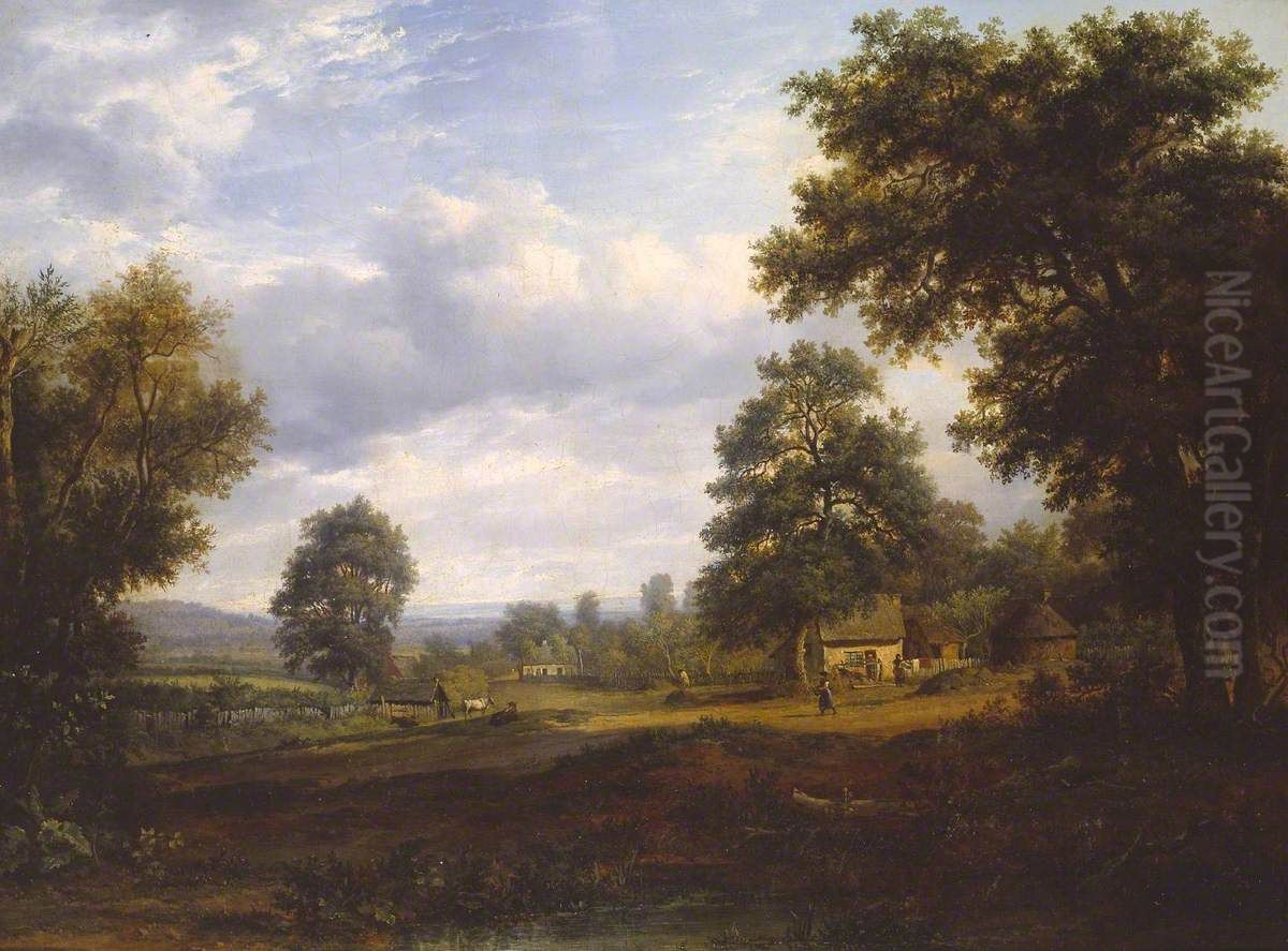 View in the New Forest near Lyndhurst Oil Painting by Patrick Nasmyth