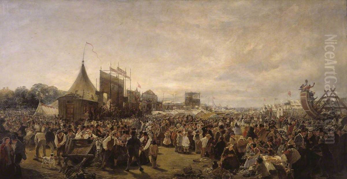 Donnybrook Fair Oil Painting by Erskine Nicol
