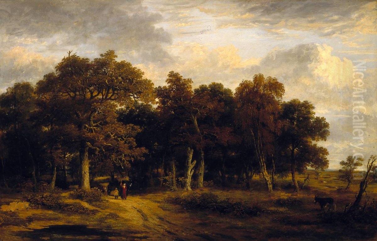 Woody Landscape Oil Painting by James Stark