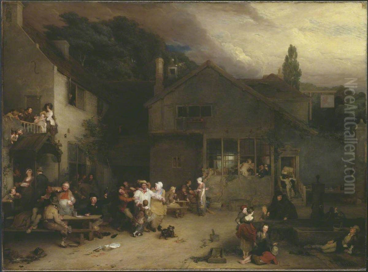 The Village Holiday Oil Painting by David Wilkie