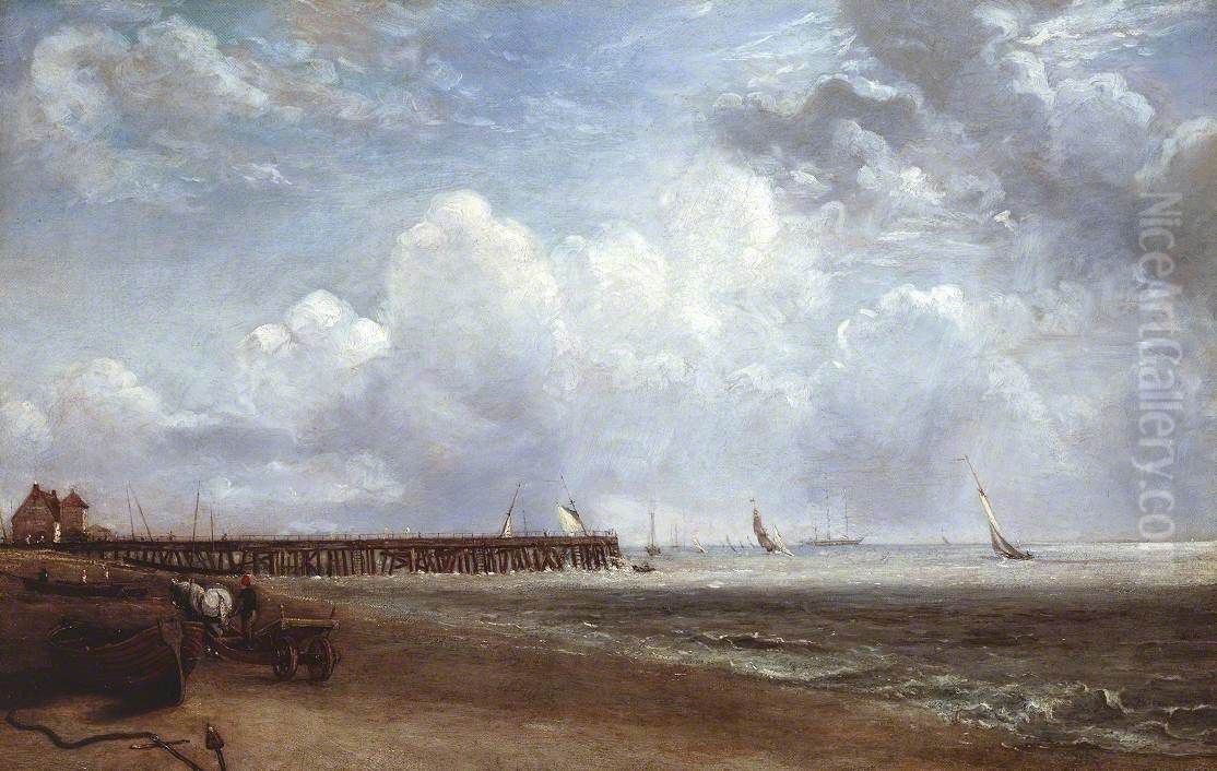 Yarmouth Jetty Oil Painting by John Constable