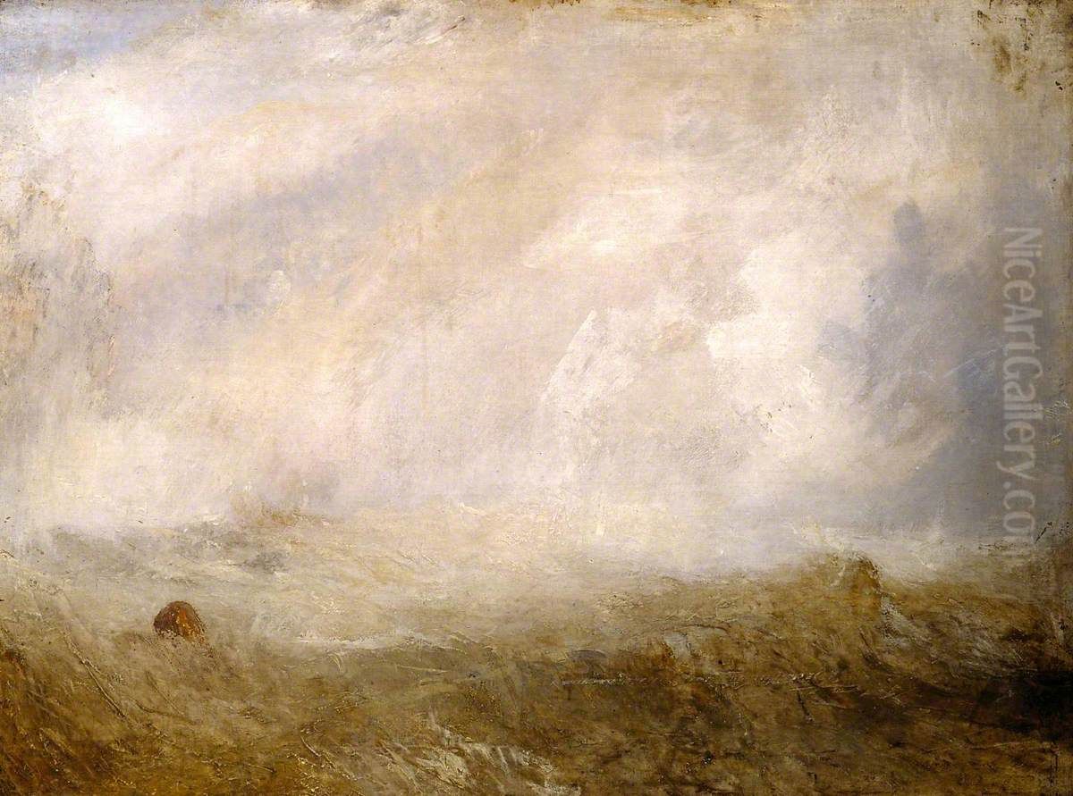 Seascape with Buoy Oil Painting by J. M. W. Turner