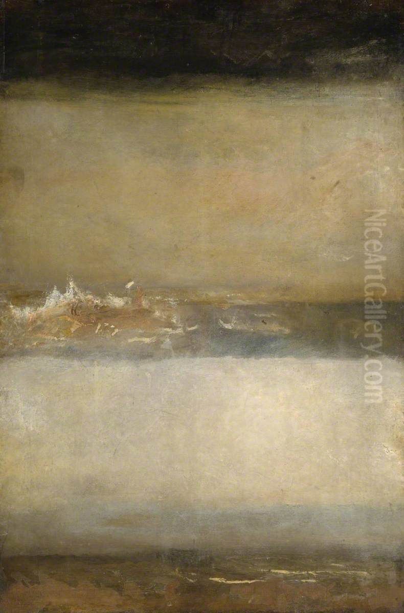 Three Seascapes Oil Painting by J. M. W. Turner